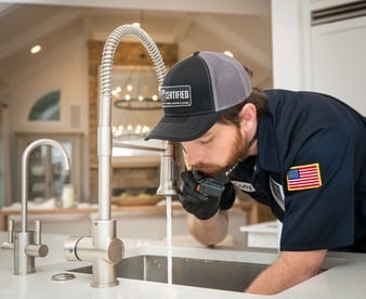 Kitchen Drain Being Unclogged 1