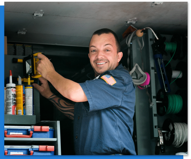 technician-in-van-smiling